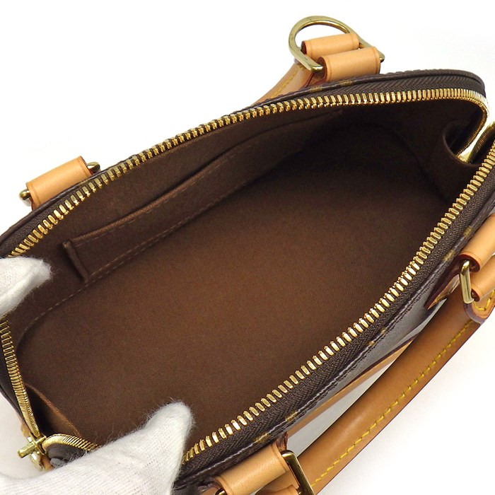 ルイ・ヴィトン Louis Vuitton ハンドバッグ ショルダーバッグ アルマ BB M46990 ブラウン モノグラムキャンバス ゴールド金具 【中古】