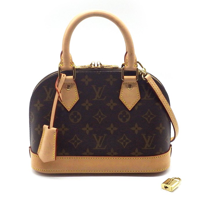 ルイ・ヴィトン Louis Vuitton ハンドバッグ ショルダーバッグ アルマ BB M46990 ブラウン モノグラム キャンバス レザー ゴールド金具 【中古】