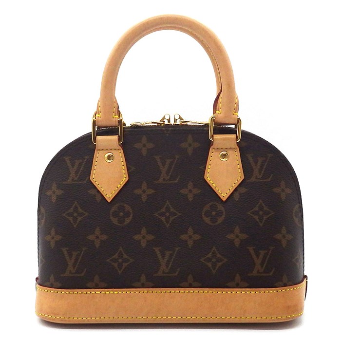 ルイ・ヴィトン Louis Vuitton ハンドバッグ ショルダーバッグ アルマ BB M46990 ブラウン モノグラム キャンバス レザー ゴールド金具 【中古】