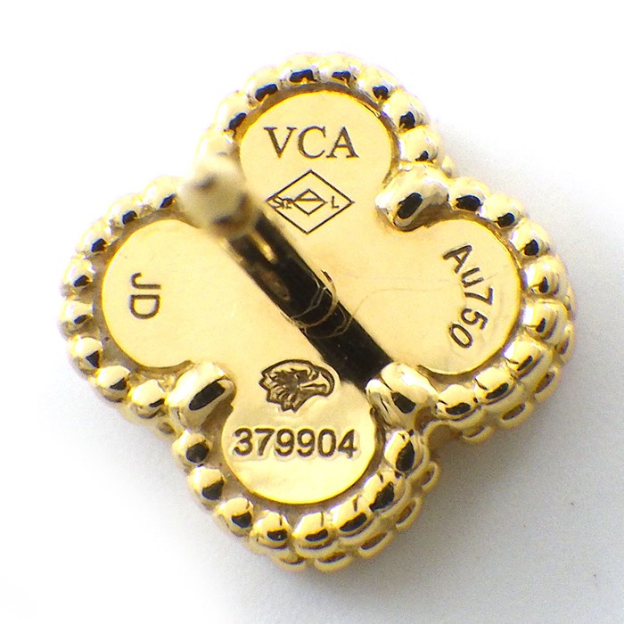 ヴァンクリーフ＆アーペル Van Cleef & Arpels ピアス スウィート アルハンブラ VCARA44800 ホワイト シェル K18YG 【箱・保付き】 【中古】