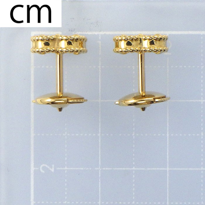 ヴァンクリーフ＆アーペル Van Cleef & Arpels ピアス スウィート アルハンブラ VCARA44800 ホワイト シェル K18YG 【箱・保付き】 【中古】