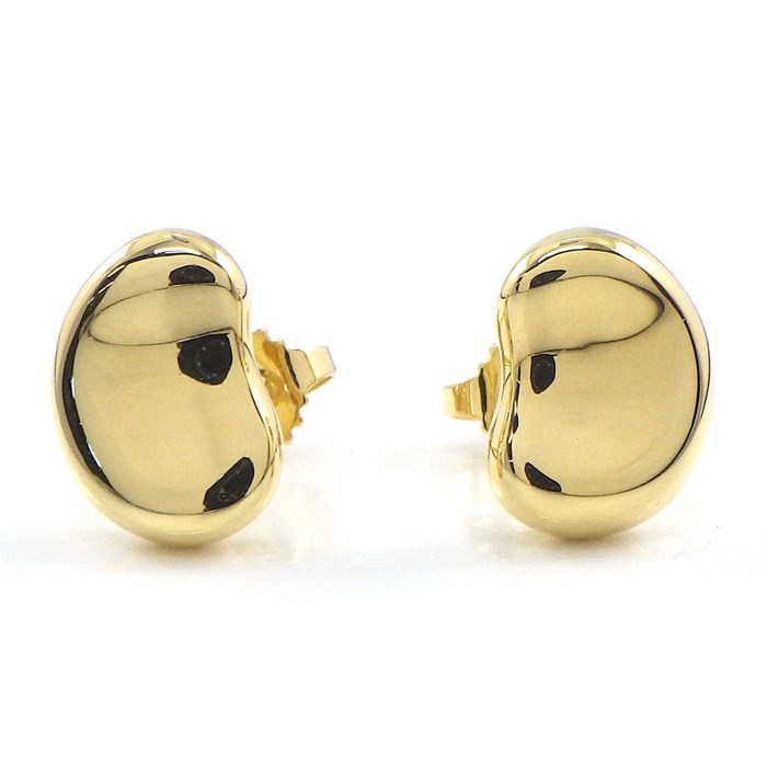 ティファニー Tiffany & Co. ピアス ビーン デザイン ビーンズ K18YG 【中古】
