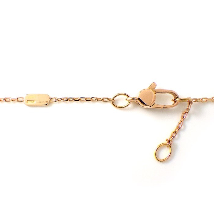 グッチ GUCCI ネックレス アイコン ワイド GG ロゴ ダイヤモンド K18PG 【中古】