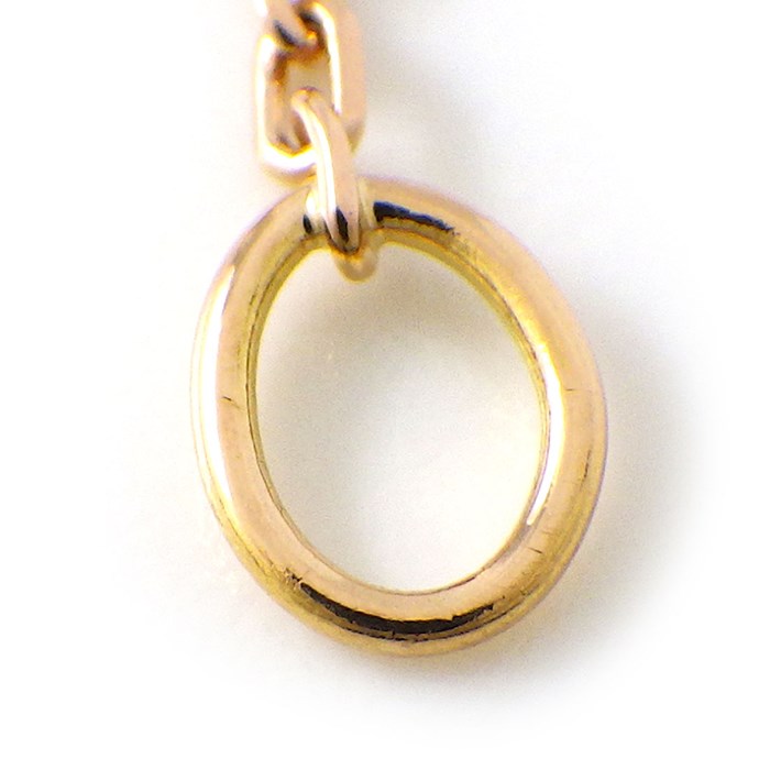 グッチ GUCCI ネックレス アイコン ワイド GG ロゴ ダイヤモンド K18PG 【中古】