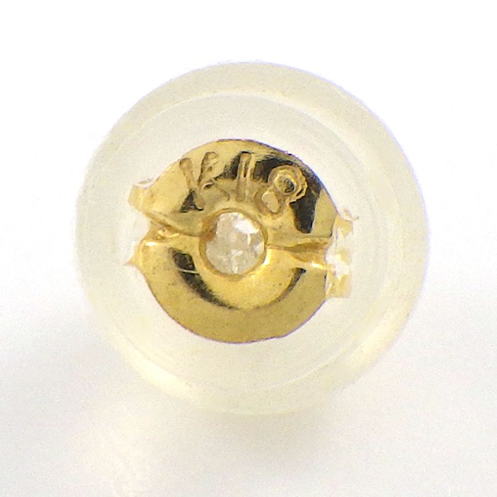 ポンテヴェキオ Ponte Vecchio ピアス リーフ フラワーモチーフ ダイヤモンド 0.28ct / 0.28ct K18YG 【中古】