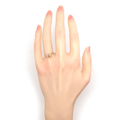 ティファニー Tiffany & Co. リング ハードウェア ボール ニューヨーク ロゴ K18PG 7.5号 【中古】