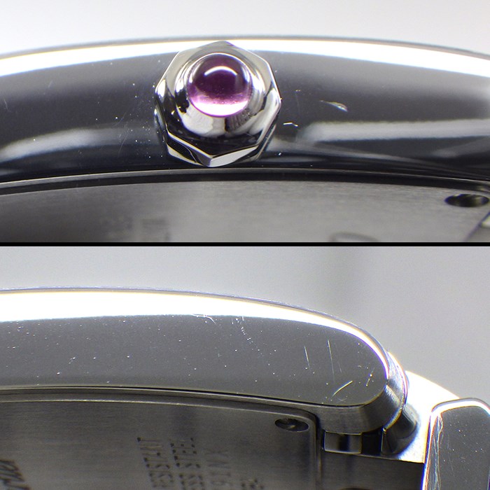 カルティエ Cartier 腕時計 タンクフランセーズ SM W51028Q3 ピンクシェル文字盤 スクエア ローマ数字 インデックス SS クオーツアナログ 【中古】 中古)CARTIER カルティエ タンク フランセーズ SM W51028Q3（商品ID