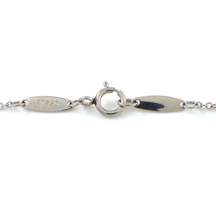 ティファニー Tiffany & Co. ネックレス バイザヤード シングル 60017827 1ポイント ダイヤモンド 0.08ct PT950 【中古】