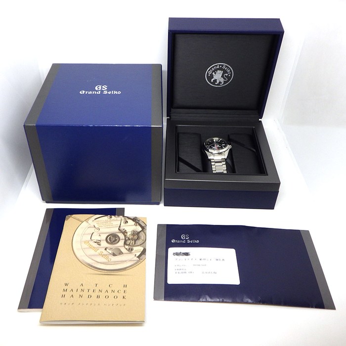 グランドセイコー Grand Seiko 腕時計 ヘリテージコレクション SBGN013/9F86-0AF0 ブラック文字盤 デイト GMT SS クオーツアナログ 【中古】