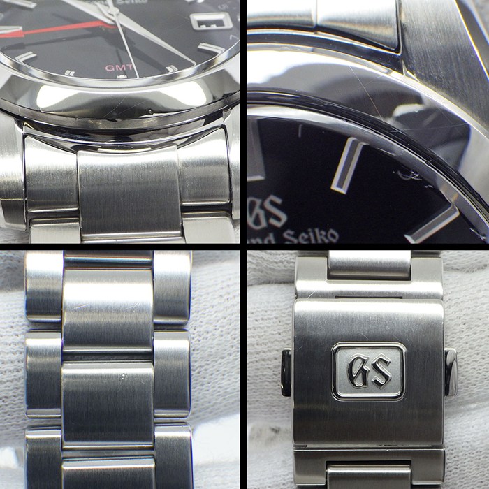グランドセイコー Grand Seiko 腕時計 ヘリテージコレクション SBGN013/9F86-0AF0 ブラック文字盤 デイト GMT SS クオーツアナログ 【中古】