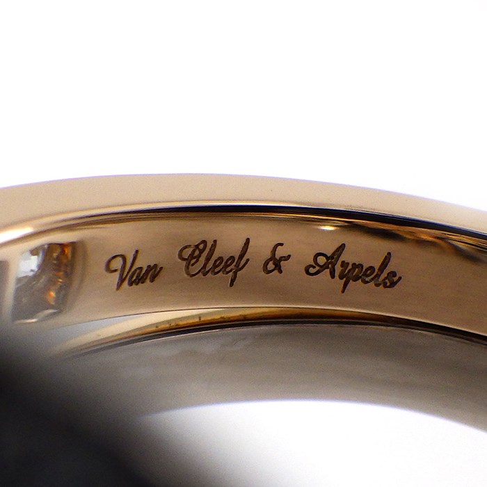 ヴァンクリーフ＆アーペル ヴィンテージ リボン リング ダイヤモンド ヴァンクリーフ＆アーペル ヴィンテージ リボン リング 13号