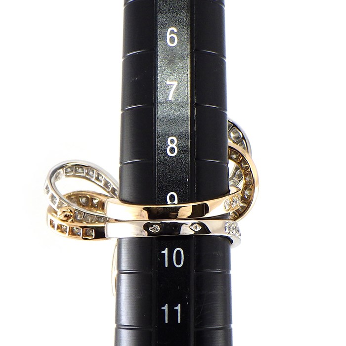 ヴァンクリーフ＆アーペル ヴィンテージ リボン リング ダイヤモンド ヴァンクリーフ＆アーペル ヴィンテージ リボン リング