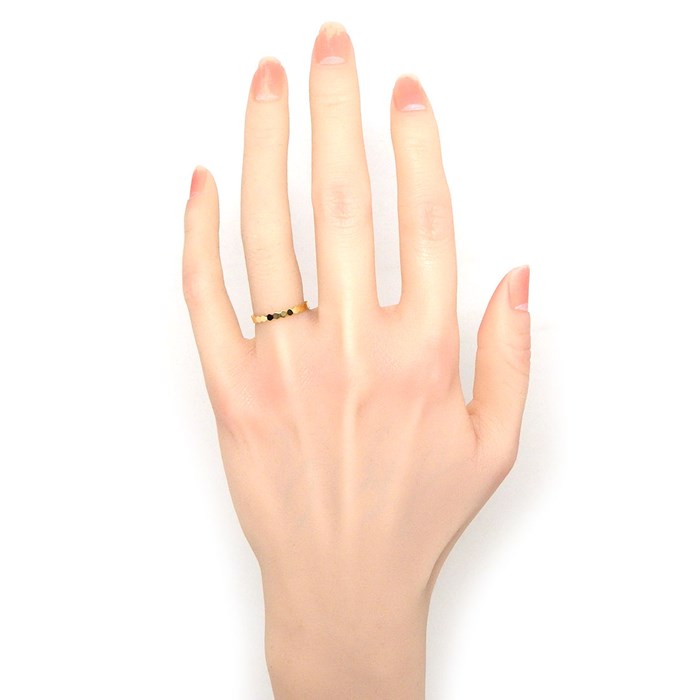 ショーメ Chaumet リング ビー マイ ラブ ハニカム 081885 蜂 ミツバチ 蜂の巣 K18YG 10号 / #50 【中古】