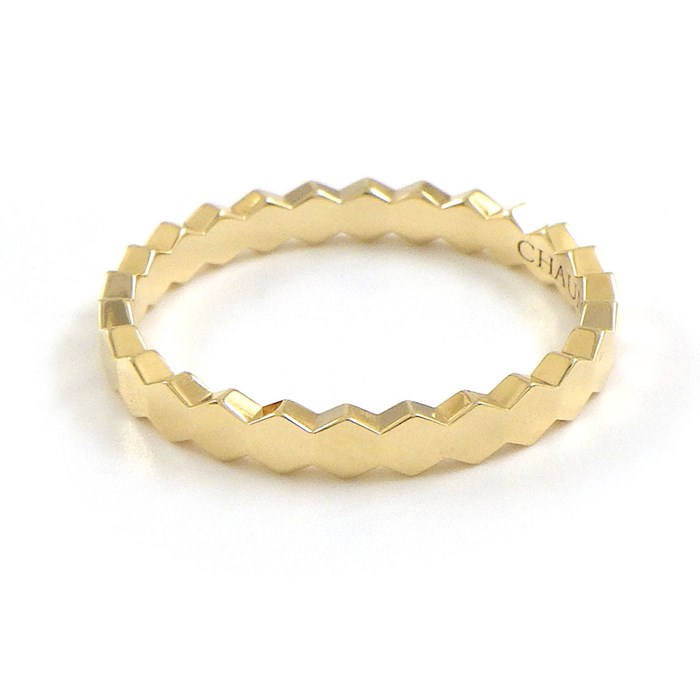 ショーメ Chaumet リング ビー マイ ラブ ハニカム 081885 蜂 ミツバチ 蜂の巣 K18YG 10号 / #50 【中古】