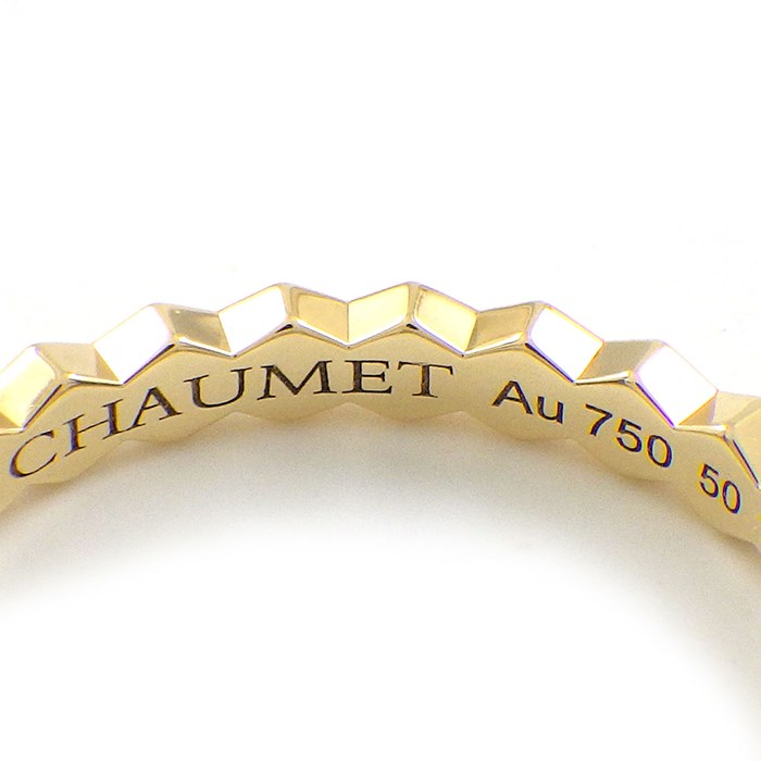 ショーメ Chaumet リング ビー マイ ラブ ハニカム 081885 蜂 ミツバチ 蜂の巣 K18YG 10号 / #50 【中古】