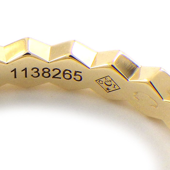 ショーメ Chaumet リング ビー マイ ラブ ハニカム 081885 蜂 ミツバチ 蜂の巣 K18YG 10号 / #50 【中古】