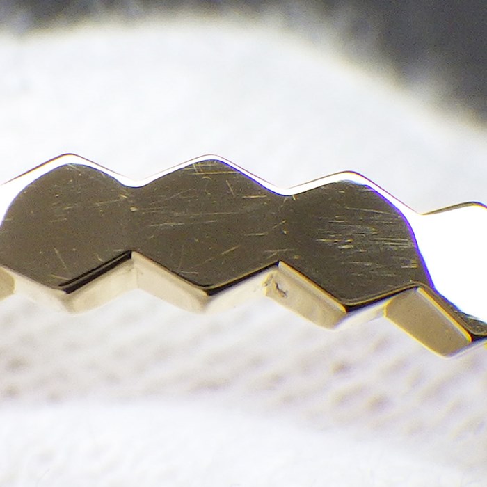 ショーメ Chaumet リング ビー マイ ラブ ハニカム 081885 蜂 ミツバチ 蜂の巣 K18YG 10号 / #50 【中古】