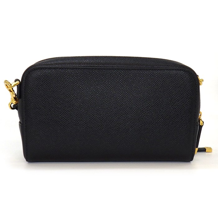 ディオール Dior ショルダーバッグ カロ ダブルポーチ S7431UBAE ブラック カーフレザー (牛革) 【中古】