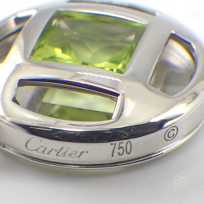 カルティエ Cartier ブレスレット パシャ グリッド スクエアカット アクアマリン アイオライト ペリドット K18WG 【中古】