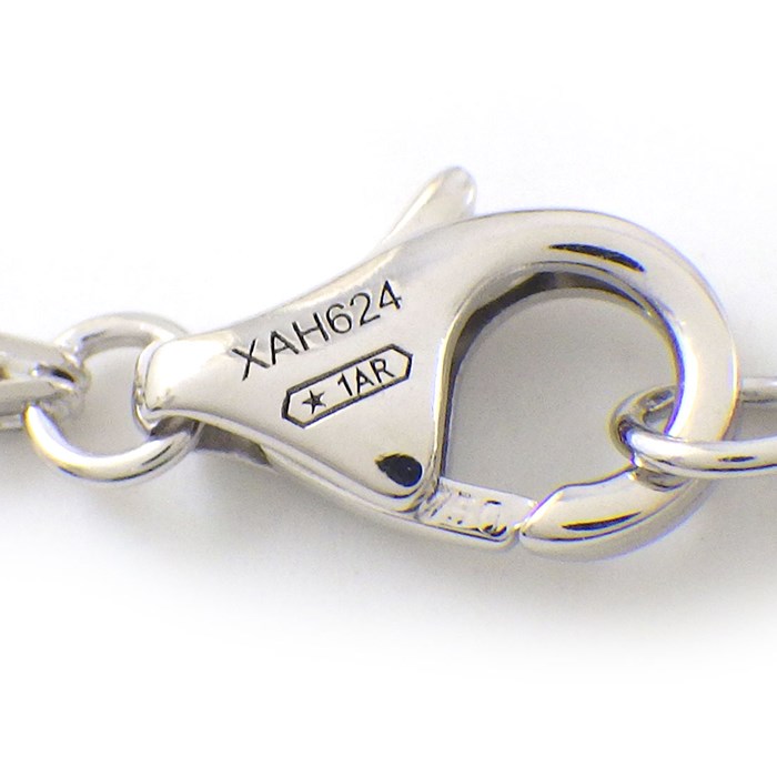 カルティエ Cartier ブレスレット ラブ B6038100 サークル ダブルチェーン 2ポイント ダイヤモンド 計0.03ct K18WG 【箱・保付き】 【中古】