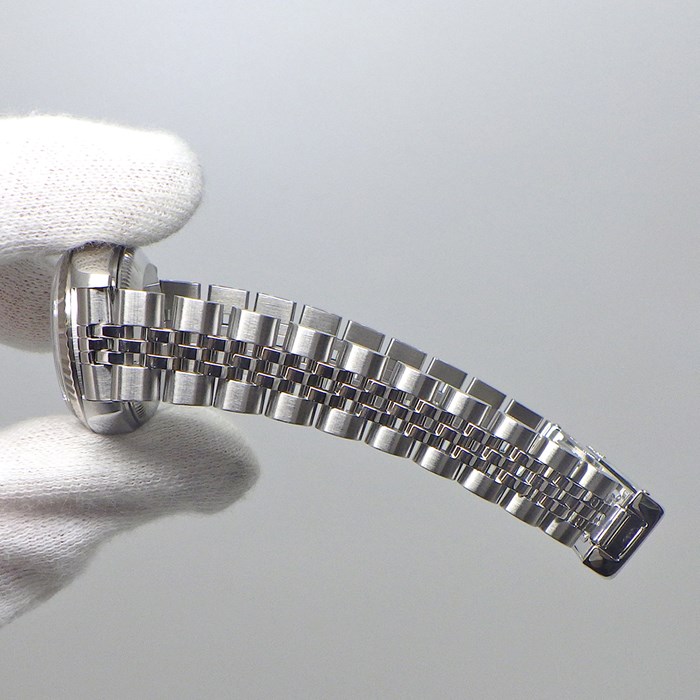 ロレックス Rolex 腕時計 デイトジャスト 79174 A番 1998-1999年製 ローマンインデックス サンレイ シルバー文字盤 フルーテッドベゼル ジュビリーブレス K18WG SS 自動巻き 【箱・保付き】 【中古】