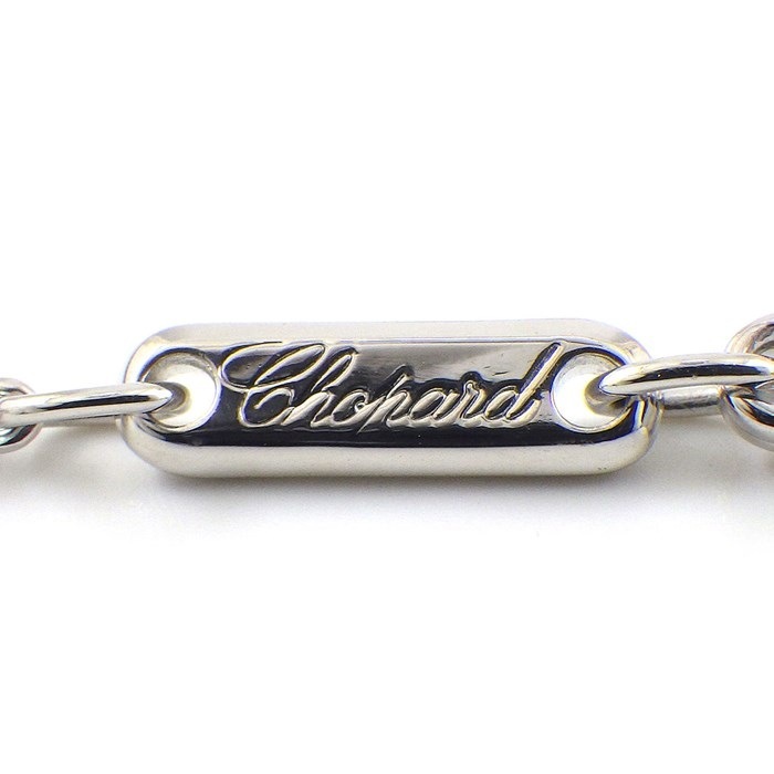 ショパール Chopard ネックレス ハッピー アモーレ 797219-1001 ハッピーダイヤモンド コレクション スウィング ハート モチーフ ムービング 1ポイント ダイヤモンド K18WG 【中古】