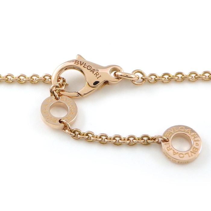ブルガリ BVLGARI ネックレス ブルガリブルガリ ローマンソルベ 5ポイント ダイヤモンド K18PG 【中古】