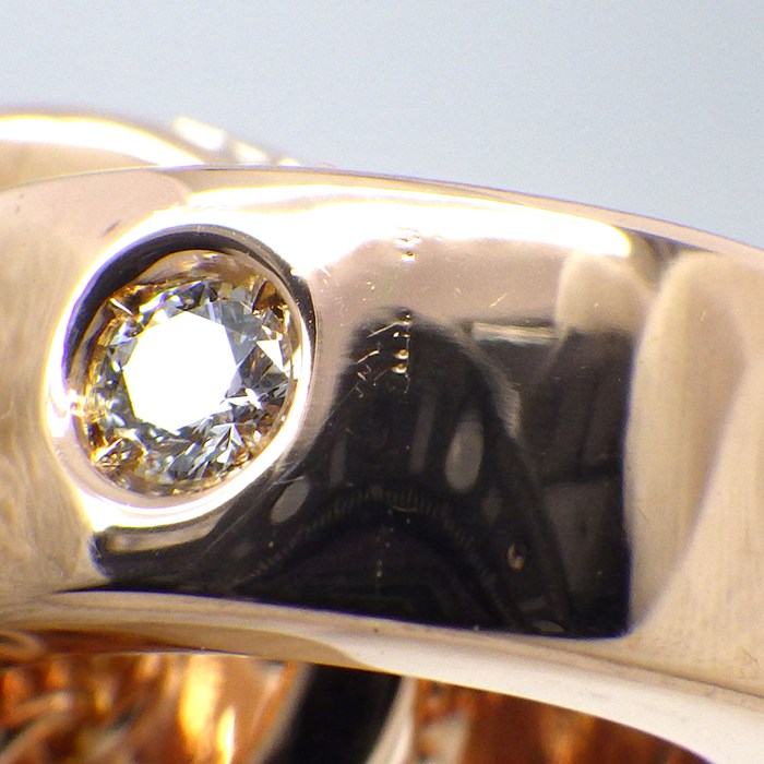 ブルガリ BVLGARI ネックレス ブルガリブルガリ ローマンソルベ 5ポイント ダイヤモンド K18PG 【中古】