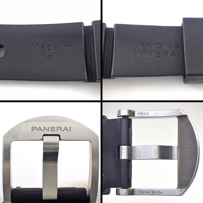パネライ PANERAI 腕時計 サブマーシブル PAM02683 デイト スモールセコンド 回転ベゼル 夜光インデックス 夜光針 ブラック文字盤 SS ブラックラバーベルト 自動巻き 【中古】