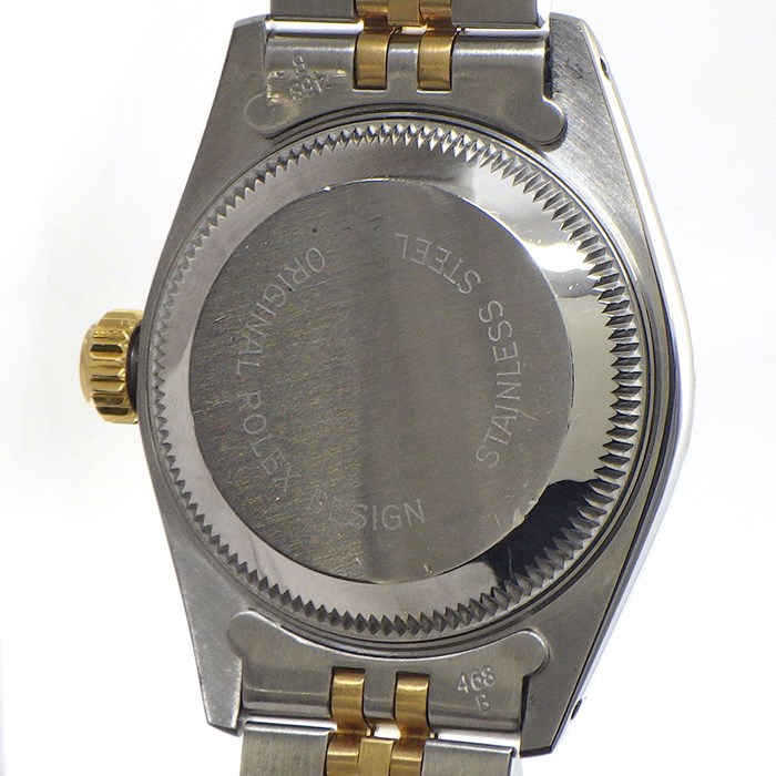 ロレックス Rolex 腕時計 オイスター パーペチュアル レディ デイトジャスト 69173 サンレイ シャンパンカラー文字盤 フルーテッドベゼル ロレゾール ジュビリーブレス オイスタースチール K18YG 自動巻き 【箱・保付き】 【中古】