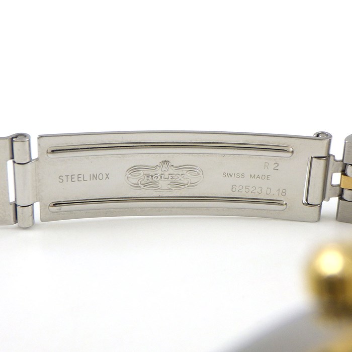 ロレックス Rolex 腕時計 オイスター パーペチュアル レディ デイトジャスト 69173 サンレイ シャンパンカラー文字盤 フルーテッドベゼル ロレゾール ジュビリーブレス オイスタースチール K18YG 自動巻き 【箱・保付き】 【中古】