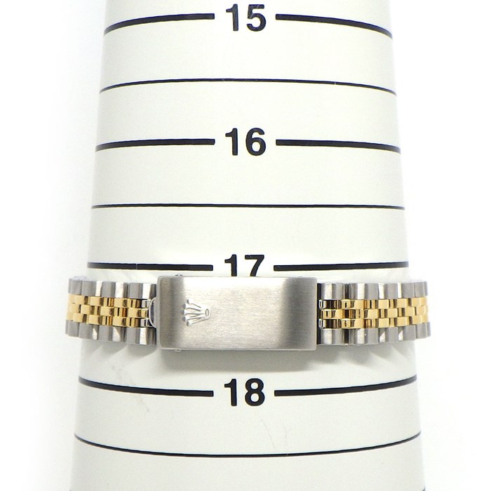 ロレックス Rolex 腕時計 オイスター パーペチュアル レディ デイトジャスト 69173 サンレイ シャンパンカラー文字盤 フルーテッドベゼル ロレゾール ジュビリーブレス オイスタースチール K18YG 自動巻き 【箱・保付き】 【中古】