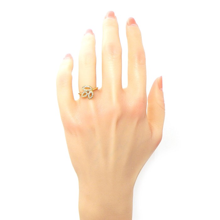 ハリーウィンストン HARRY WINSTON】リング リリークラスター