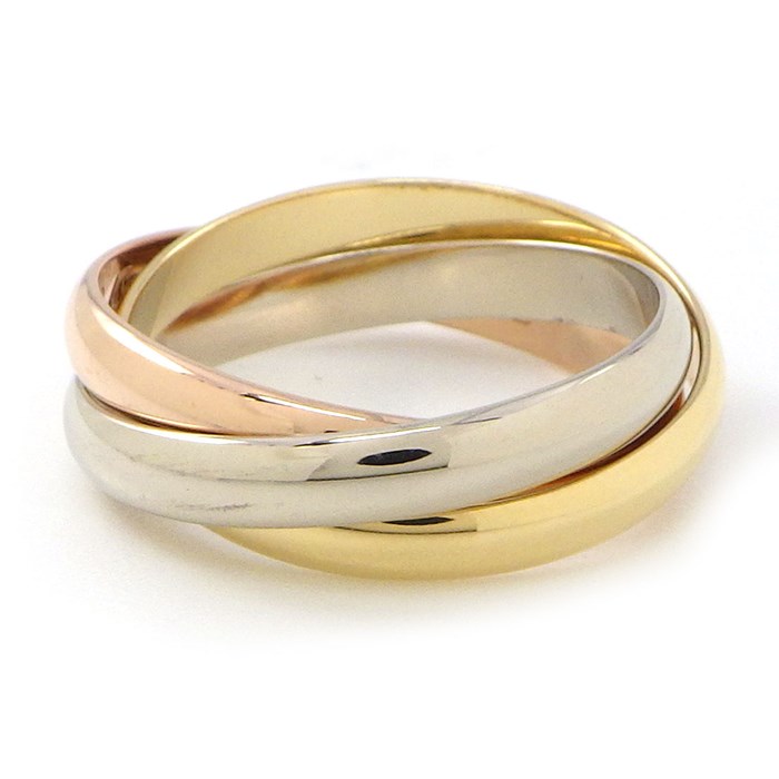 Cartier カルティエ トリニティリング スリーゴールド 約9号 約5.2g Cartier カルティエ トリニティリング スリーゴールド 約9号 約5.2g