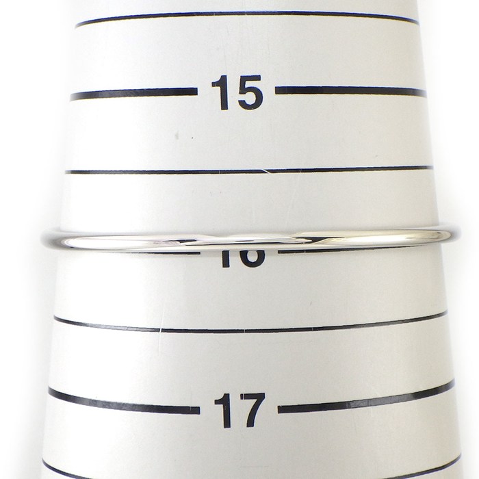 ティファニー Tiffany & Co. バングル Tワイヤー ミディアム 60010748 ダイヤモンド 計0.24ct K18WG / #M 【中古】