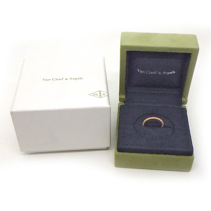 ヴァンクリーフ＆アーペル Van Cleef & Arpels リング ペルレ ゴールドパール スモール VCARPJMF00 K18PG 8.5号 / #49 【中古】