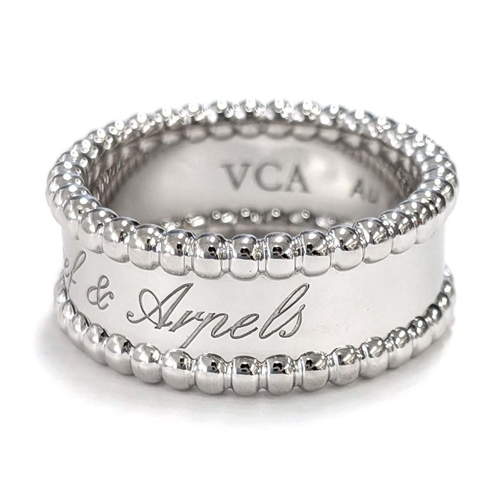 ヴァンクリーフ&アーペル Van Cleef & Arpels リング ペルレ シニアチュール VCARN32300 K18WG 10号 / #50 【中古】