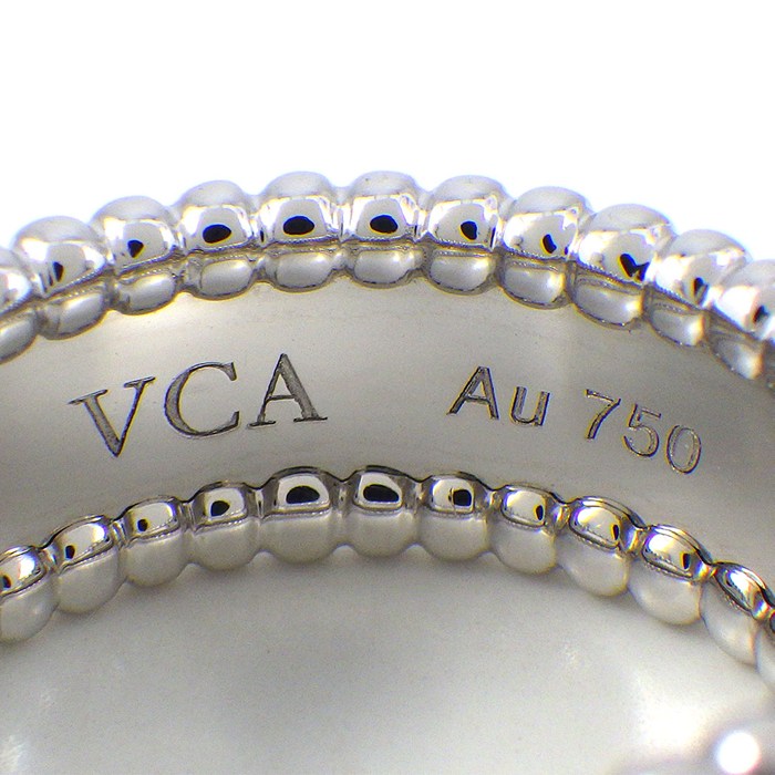 ヴァンクリーフ&アーペル Van Cleef & Arpels リング ペルレ シニアチュール VCARN32300 K18WG 10号 / #50 【中古】