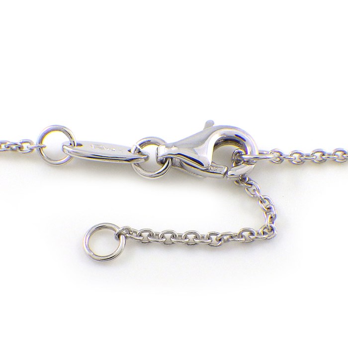 スタージュエリー STAR JEWELRY ネックレス フラワーモチーフ パヴェ ダイヤモンド 計0.14ct K18WG 【中古】