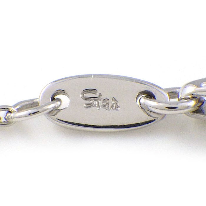 スタージュエリー STAR JEWELRY ネックレス フラワーモチーフ パヴェ ダイヤモンド 計0.14ct K18WG 【中古】