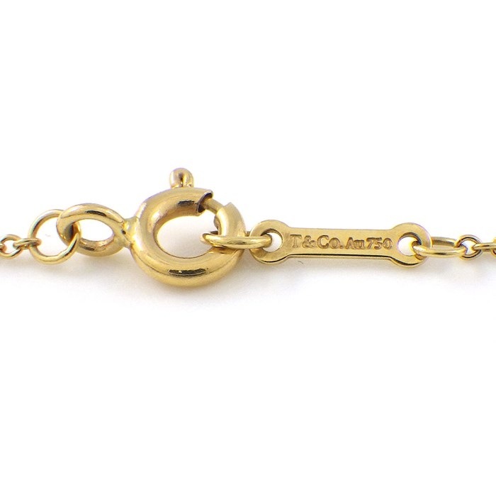ティファニー Tiffany & Co. ネックレス オリーブリーフ オーバル カボションカット アメジスト K18YG 【中古】