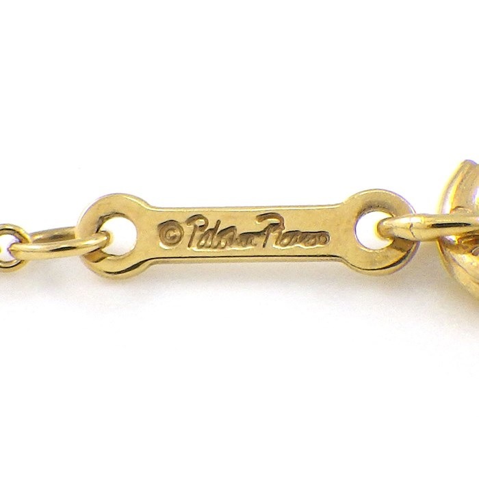 ティファニー Tiffany & Co. ネックレス オリーブリーフ オーバル カボションカット アメジスト K18YG 【中古】