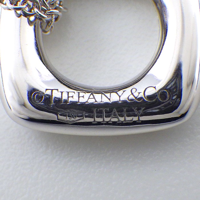 ティファニー Tiffany & Co. ネックレス スクエア サークル オープン  