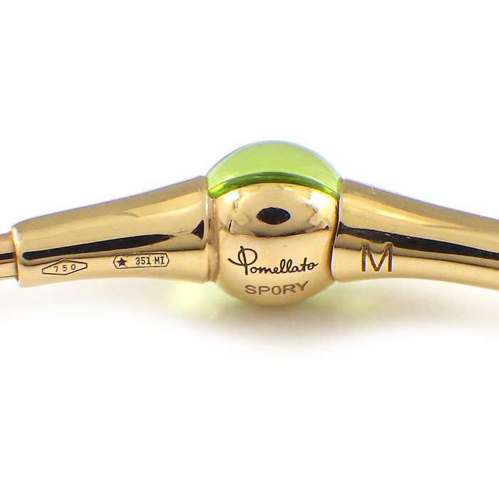 ポメラート Pomellato バングル マーマノンマーマ カボションカット ペリドット K18PG 【中古】