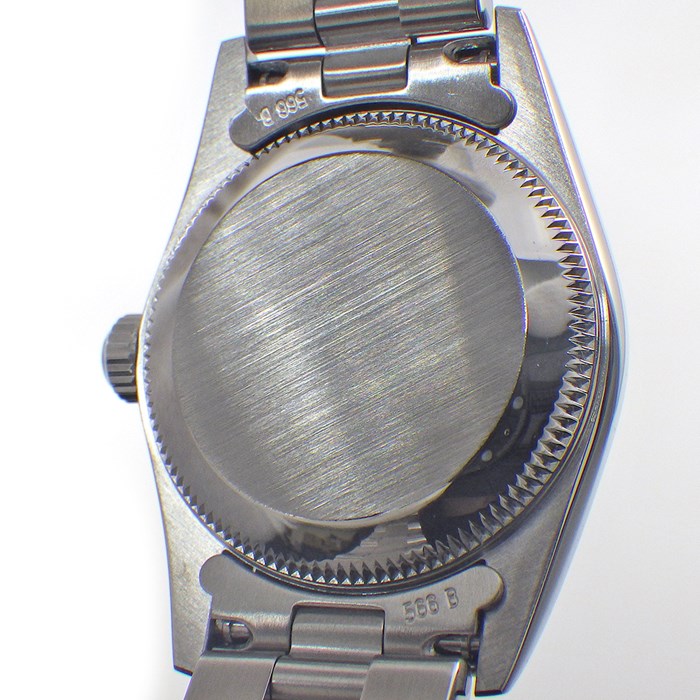 ロレックス Rolex 腕時計 オイスターパーペチュアル 76080 K番 2001年製 夜光インデックス 夜光針 ブラック文字盤 SS 自動巻き 【中古】