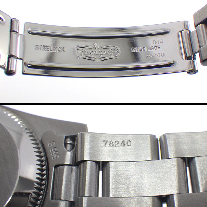 ロレックス Rolex 腕時計 オイスターパーペチュアル 76080 K番 2001年製 夜光インデックス 夜光針 ブラック文字盤 SS 自動巻き 【中古】