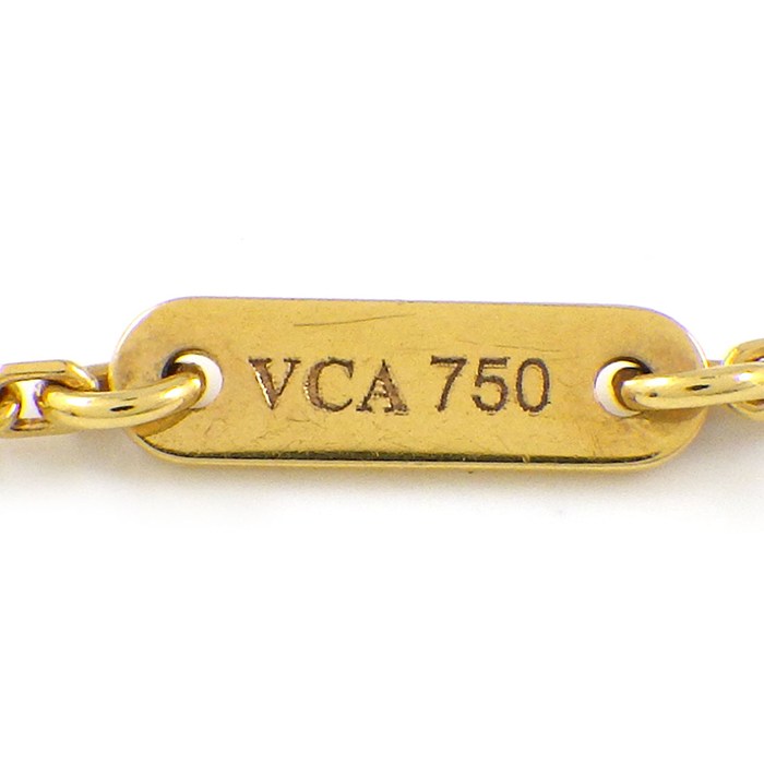 ヴァンクリーフ＆アーペル Van Cleef & Arpels ネックレス スウィートアルハンブラ パピヨン VCARF69300 ホワイト シェル K18YG 【中古】