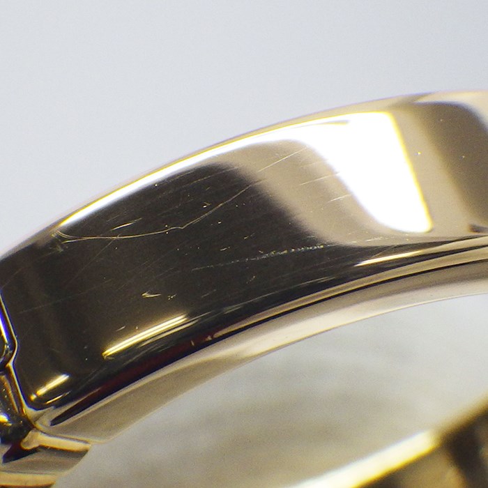 ブシュロン BOUCHERON リング キャトル ラディアント ソリテール ハーフエタニティ ダイヤモンド 0.20ct(F/VVS2/EX) K18YG K18WG 5号 / #45 【中古】