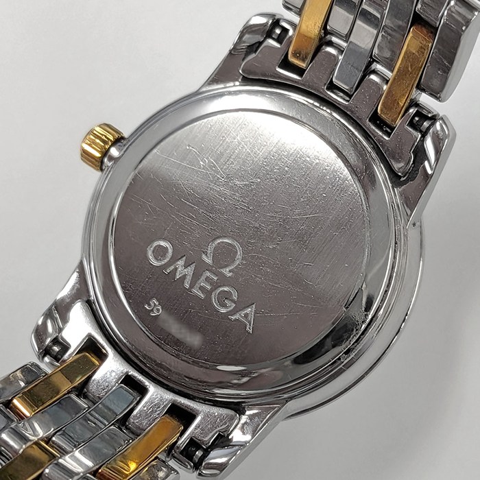 オメガ OMEGA 腕時計 デ・ヴィル プレステージ 4370.31.00 サンレイ シルバー文字盤 K18YG SS クオーツアナログ 【中古】