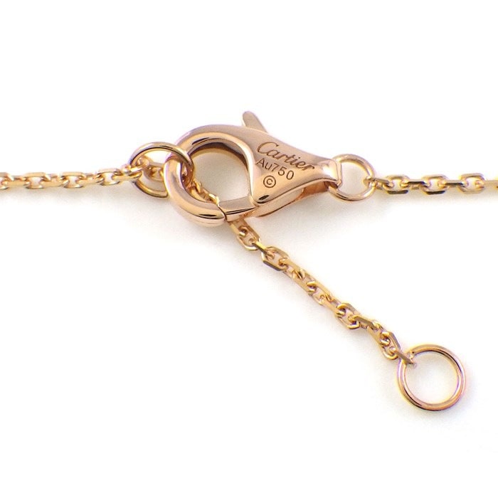 カルティエ Cartier ネックレス ベビー トリニティ スリーカラー 1ポイント ピンクサファイア K18PG K18WG K18YG 【中古】